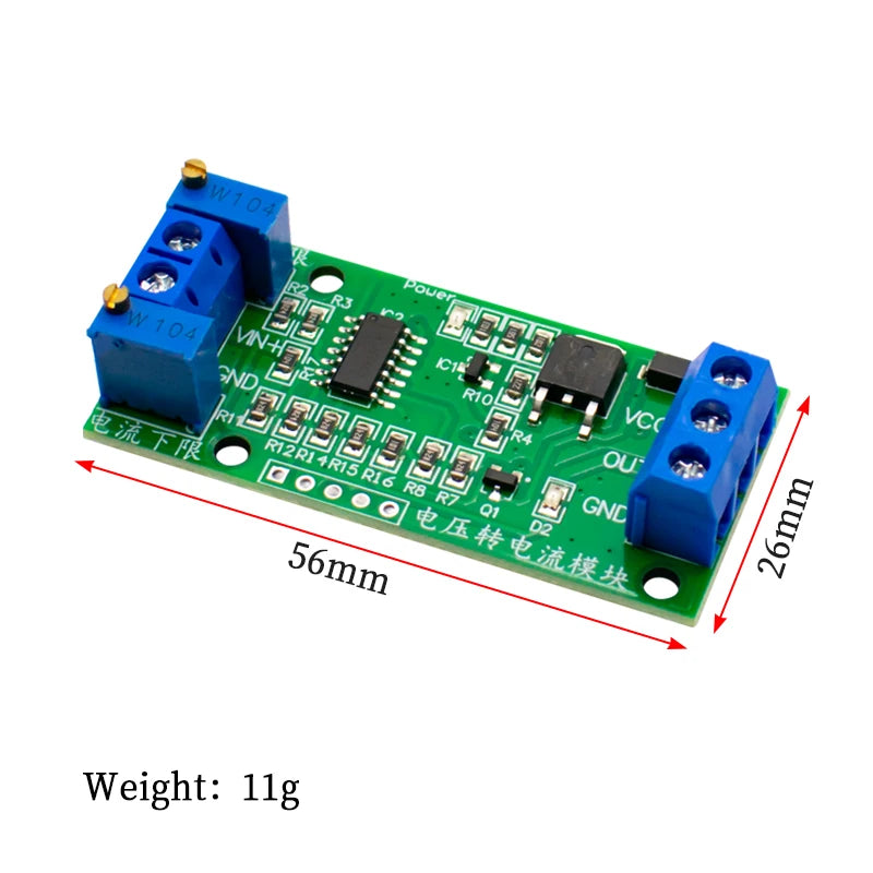WAVGAT Linear Conversion Voltage to Current Transmitter Signal Module 0-5V to 4-20mA
