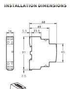 Modular Household Contactor 220V ICT 2P 16A 20A 25A 2NC 2NO 1NO 1NC 50/60Hz