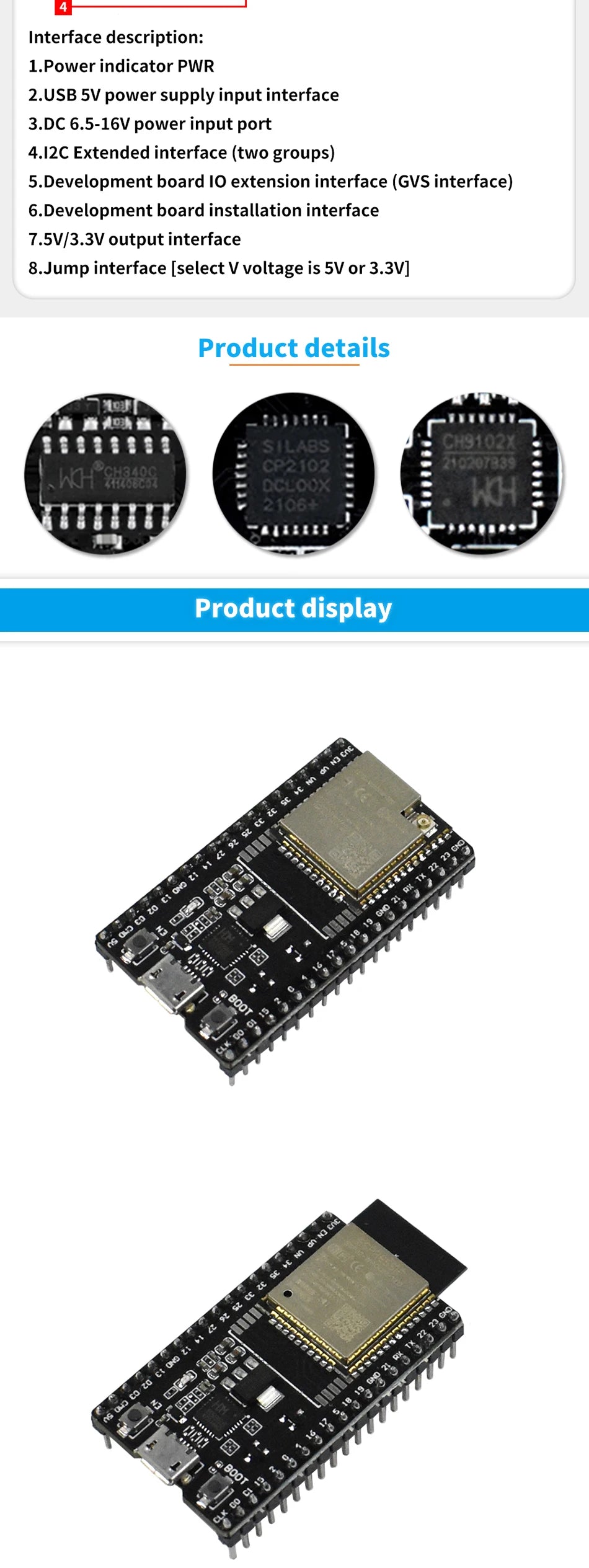 ESP32 Development Board WiFi and Bluetooth Ultra-Low Power Consumption Dual Core ESP-32 ESP-32S ESP 32 Similar ESP8266