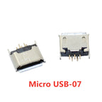 20pcs Micro USB 5 Pin SMT Socket Connector Type B Female Placement DIP SMD USB Charging Adapter Connectors Plug
