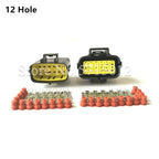 Denso 2/3/4/6/8/10/12 Hole Way Waterproof Wire Connector Plug Car Auto Sealed Electrical Set Car Truck Connector