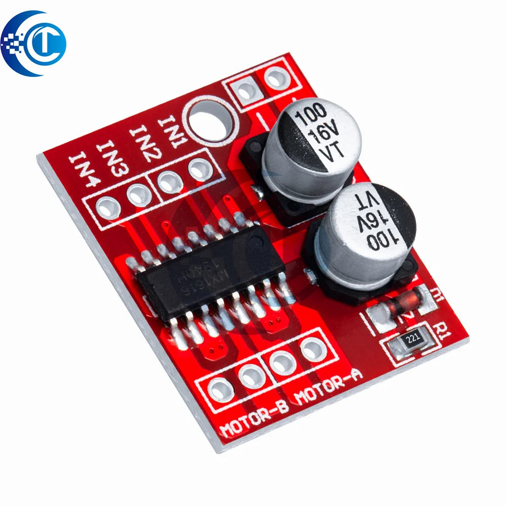 L298N Dual H-Bridge Motor Driver Module - PWM Speed Control & Direction Reversal for DC Motors (5V-35V)