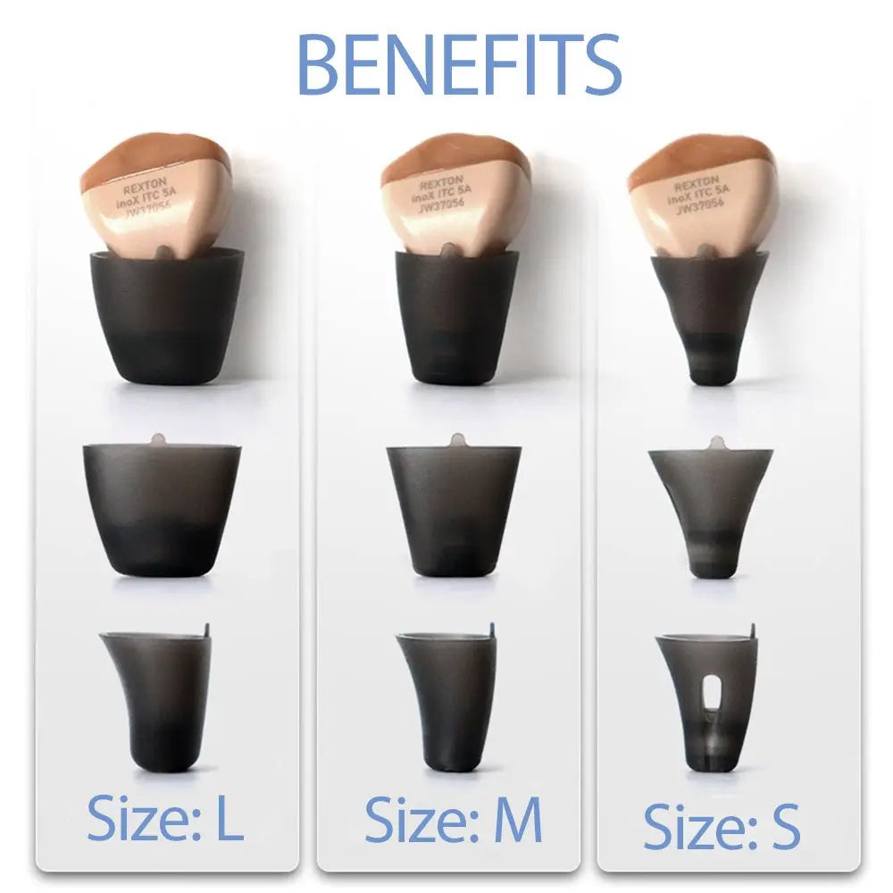 Siemens Signia Rexton Vibe Hearing Aid Open Dome Connexx Click Sleeve Vented Eartips for Open Fit and CIC ITC ITE Hearing Aids