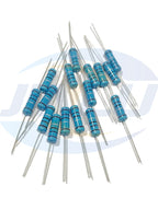 50pcs 1/2W Metal Film Resistor 2.4R 2K4 2K7 2.7R 3R 3K 24R 24K 27R 27K 30R 240R 270R 300Ohm 1% 0.5W Five-color Ring Resistance