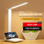 Chargeable Folding table lamp eye protection touch dimmable LED lamp bedroom reading USB rechargeable table lamp 2026