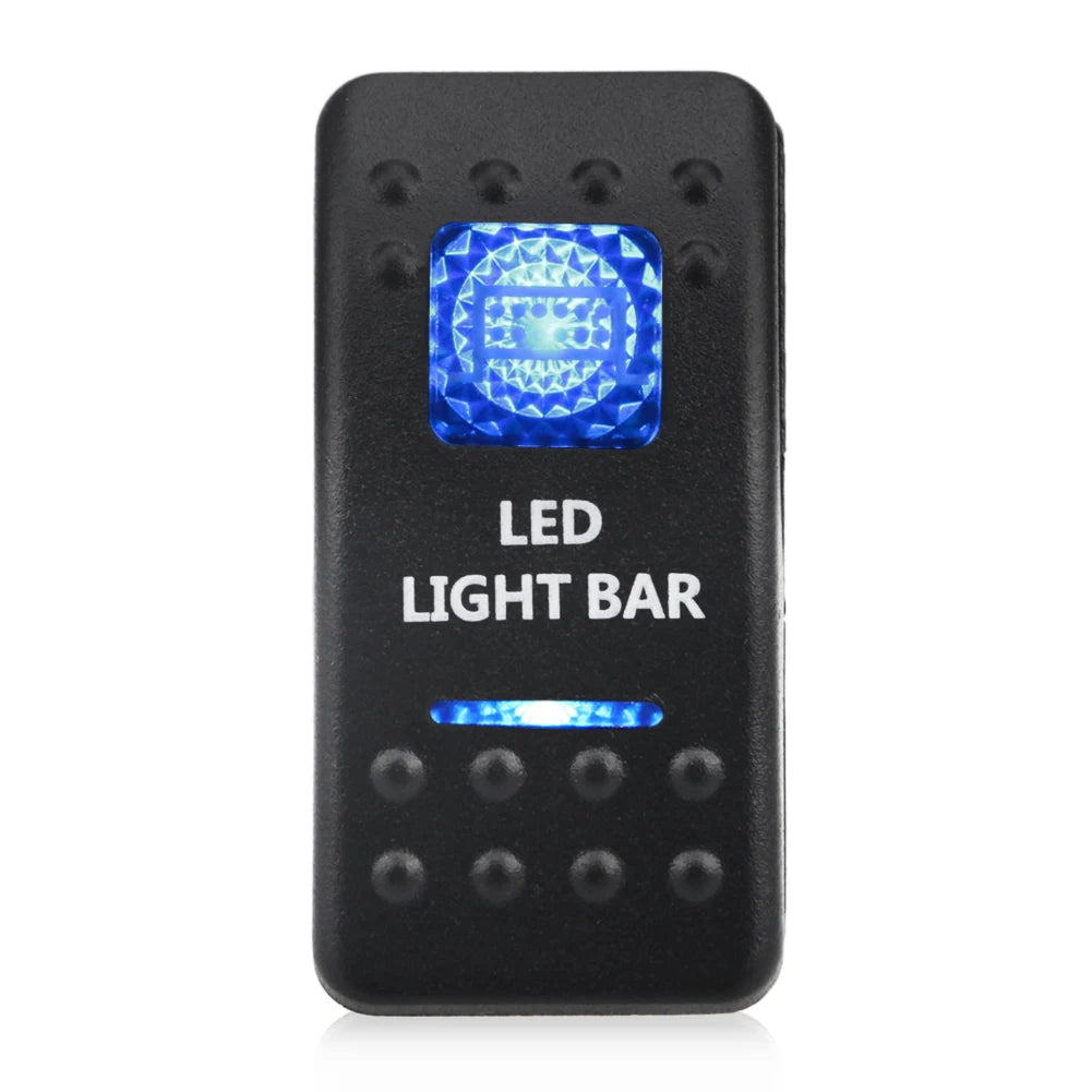 12V 24V Car Boat Rocker Toggle Switch Waterproof ON/OFF 5 Pin Latching Marine Push Button led light bar rear light reverse light