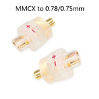 OKCSC 1 Pair Earphone Interface Conversion Pin Connector HIFI Headphone Plug MMCX JH HD580 3.5mm to 0.78mm Gold-plated Plug