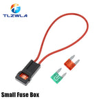 ATC Medium Car fuse Box 18/16AWG Copper Wire 32V Small Fuse Holder with Fuse and Car Blade Fuse 1A 2A 3A 5A 7.5A 10A 15A 20A 25A