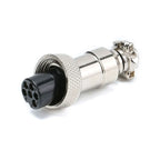 2/5 Pcs GX12 Aviation Connector Female Panel Mount Socket, 2/3/4/5/6 Pin Circular Wire Plug