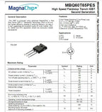 10Pcs-210Pcs New Original 60T65PES MBQ60T65PES 60T65 IGBT 650V 60A Transistor MBQ60T65PESTH TO-247