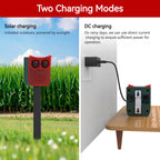 Outdoor Waterproof Solar Outdoor Motion Sensor Alarm Dog Barking&Gunshot Sound Animal Repeller Deter Raccoons Bears and Coyotes