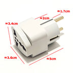 Universal EU Plug Adapter International AU UK US To Euro Travel Conversion Adapter Electrical Converter Power Socket Grey