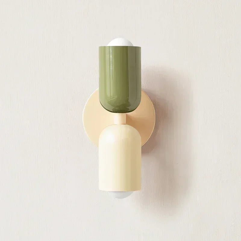 Colorful Bedside Wall Lamp Nordic Living Room Corridor Wall Light Children's Room Macaron Home Interior Decoration Lamp