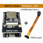 Original ESP32-CAM Camera Module Kit 2.4 GHz WiFi Bluetooth 8MB PSRAM OV2640 Camera Module 66 120 160 Degree 850nm Night Vision