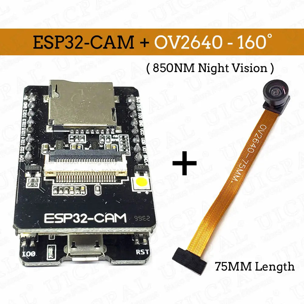 Original ESP32-CAM Camera Module Kit 2.4 GHz WiFi Bluetooth 8MB PSRAM OV2640 Camera Module 66 120 160 Degree 850nm Night Vision