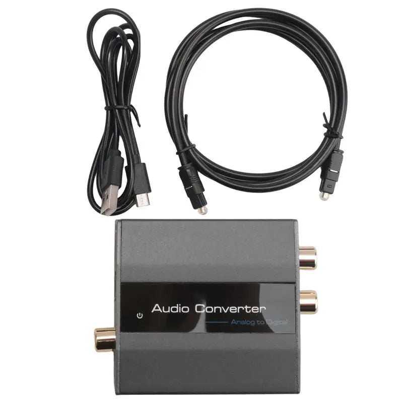 A13E-Analog To Digital Audio Converter RCA To Optical With Optical Cable Audio Digital Toslink And Coaxial Audio Adapter