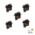 DSPOWER 2g Plastic/Metal Gear Motor Mini Micro Servos for RC Car Airplanes Fixed-wing Quadcopter Boat Plane Robot Wltoys Axial