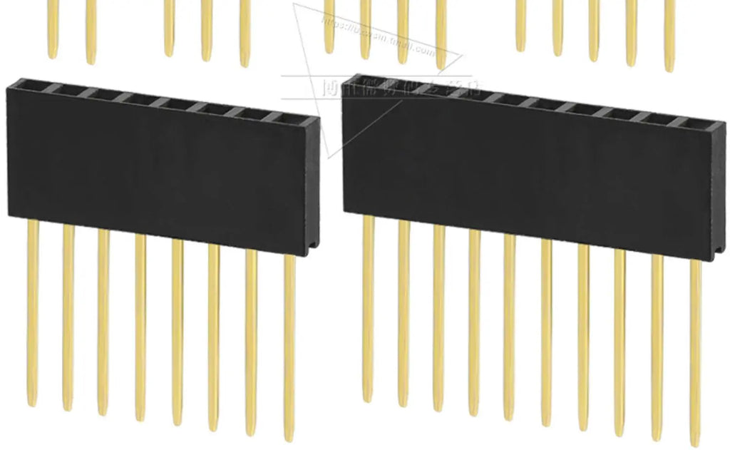 2.54mm Single Double Row Female Socket 1X5/6/8/10/15/16/40 2X3/4/20/18/40 Long Pins PC104 11mm PCB Board Pin Header For Arduino