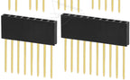 2.54mm Single Double Row Female Socket 1X5/6/8/10/15/16/40 2X3/4/20/18/40 Long Pins PC104 11mm PCB Board Pin Header For Arduino