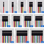 10PCS Dupont Line 2.54MM Pitch Wire Female to Female 1P2 3 4 5 6 Pin Dupont cable connector JUMPER CABLE WIRE FOR PCB 3D Printer