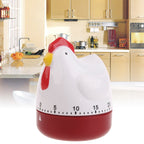 M4YC Cute Hen Shape Kitchen Cooking Timer Mechanical Countdown Clock Alarm Reminder Tool Home Decor