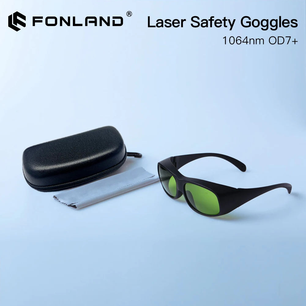 Fonland 1064nm Laser Safety Goggles Protective Glasses Shield Protection Eyewear LPYHP2 800nm-1100nm For YAG DPSS Fiber Laser