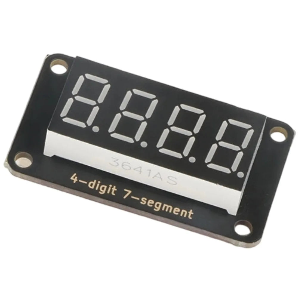 0.36 Inch 4 Digit 7 Segment LED Display TM1650 Driver Chip 3.3V 5V PH2.0 Interface Red Light for Arduino ESP32 Microbit Raspberr