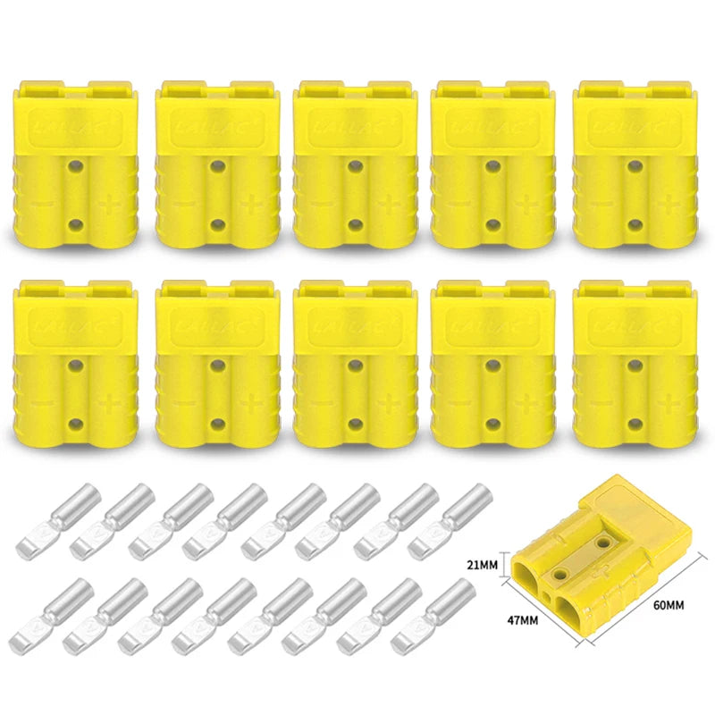 5/10PCS 50A Plug Quick Plug Battery Charging Connector Power Motorcycle Solar Caravan Socket Adapter Accessories