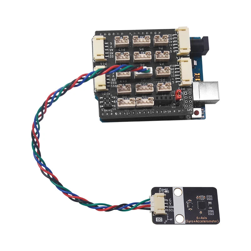 The MPU6050 6 Axis Gyroscope Sensor Module with a PH 2.0 Interface Is Compatible with Arduino and Supports Mixed Programming