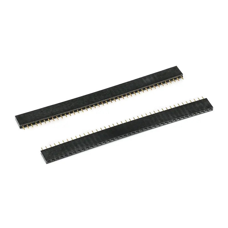 10Pcs-2Pcs 40 Pin 1x40 Single Row Male and Female 2.54 Breakable Pin Header PCB JST Connector Strip for Arduino Black