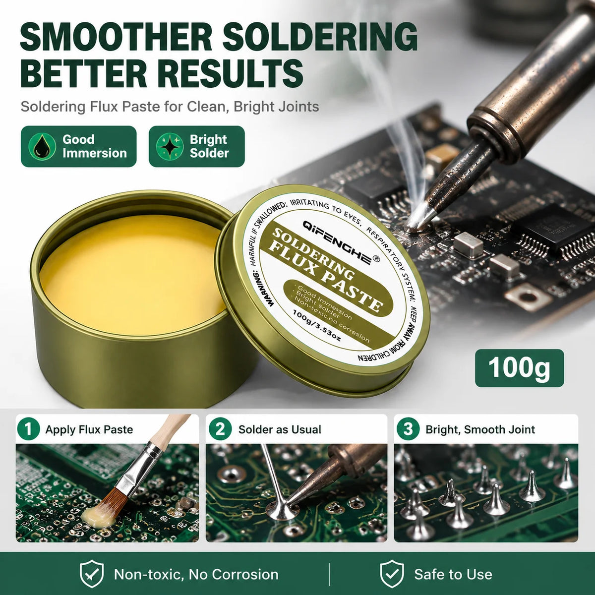 Solder paste rosin flux 30g/100g lead-free welding flux iron repair solder paste soldering solder oil solder flux