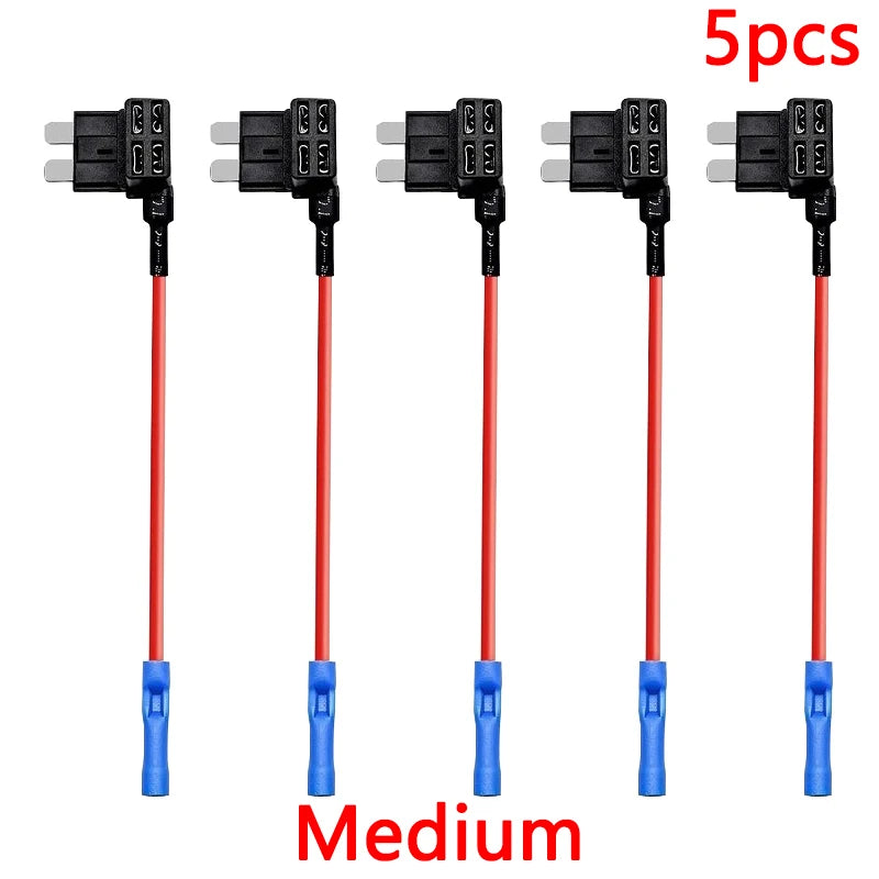 10/5pcs MINI SMALL MEDIUM Size Car Fuse Holder Add-a-circuit TAP Adapter Micro Mini Standard ATM Blade Fuse for Cars Vans