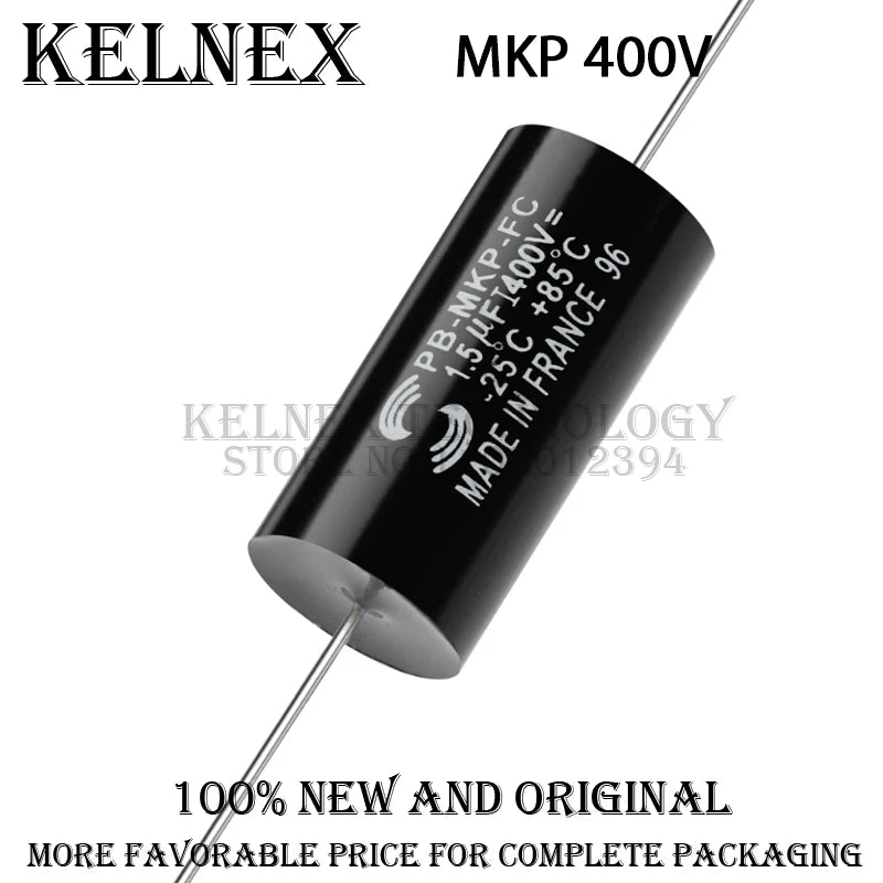 1Pcs MKP Capacitor Audiophiler Kondensotor HIFI Fever Electrodeless Audio Metal Film 400V 630V 1.5UF 1.8UF 2.2UF 3.3UF 4.7UF