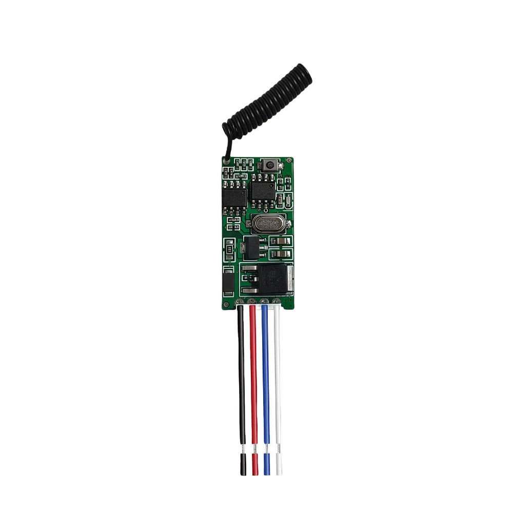 433Mhz 1CH RF Relay Receiver DC 3.6V-12V Wireless Remote Control Micro Receiver Mini Module Controller Switch Power Transmitter