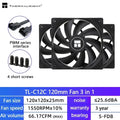 Thermalright TL-C12C PC Cooling Fan 120mm 5V 3PIN ARGB Computer Case Fan 4pin PWM 1550RPM Adjustable Speed 12cm CPU Cooler Fan