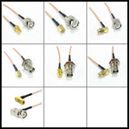SMA to BNC Bulkhead Cable 50 Ohm SMA Male to BNC Female RG316 Coaxial Cable Jumper for Ham Radio Scanner Antenna Wi-Fi