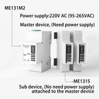 Multi Sensors Power Meter ME131 Multi-Circuit Smart Multi Function Meter Rogowski Coil Electricity Energy Meter