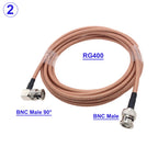 RG400 Cable Double Shielded BNC Male to BNC Male Plug High Quality Low Loss 50-3 50 Ohm RF Coaxial Cable Jumper Adapter 10CM-30M