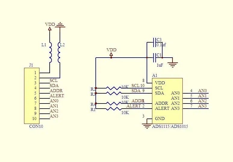 YT 1PCS ADS1115 & ADS1015 16-Bit 4-Channel Analog-to-Digital Converter Module, Programmable Adjustable Gain