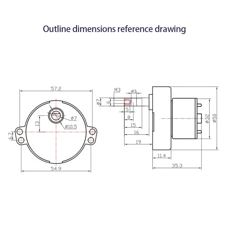 DC 3V 12V 24V 3RPM-100RPM Micro Electric Geared Box Reduction Motor Small Size Slow Speed High Torque Low Noise Reversible