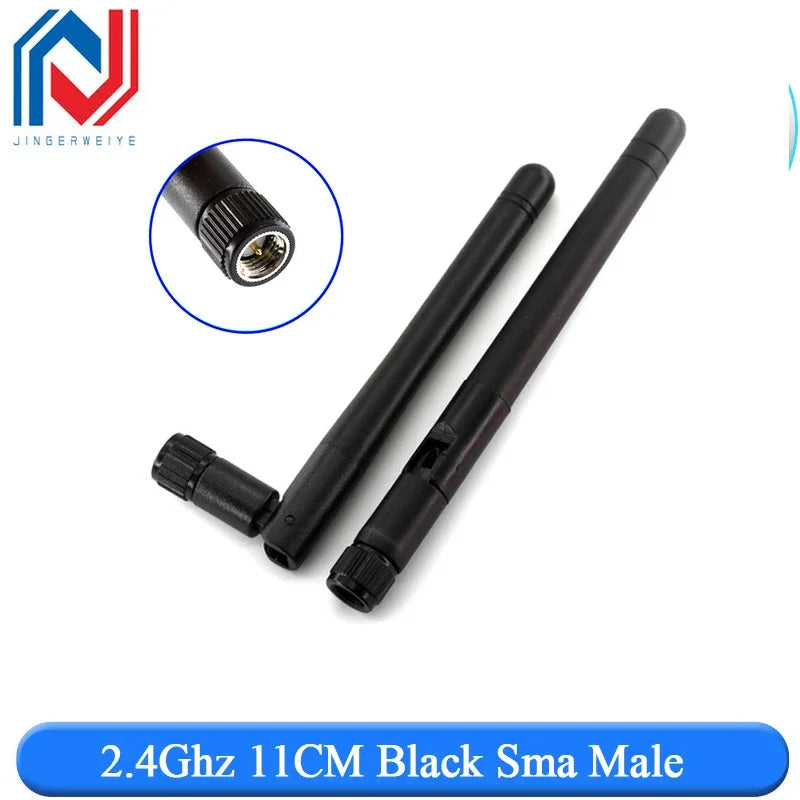 2PCS 2.4Ghz 3dbi  WIFI Antenna 2.4G RP SMA Male Universal Antennas Amplifier WLAN Router Antenne Booster 2400-2500mhz