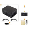 Raspberry Pi 5 Industrial grade large space metal Case D For PoE HAT/official Active Cooler PCle