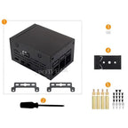 Raspberry Pi 5 Industrial grade large space metal Case D For PoE HAT/official Active Cooler PCle