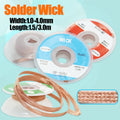 1.5M 3M Desoldering Wire Solder Wick Removal Desoldering Braid Copper Mesh Tin Welding BGA for PCB Circuit Board Soldering Tool