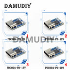 10pcs Type-C PD decoy module PD23.0 to DC DC trigger extension cable QC4 charger 9V 12V 15V 20V PDC004-PD