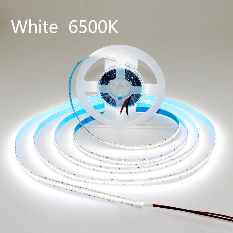 240LEDs/m LED Strip 2835 DC12V 24V Home Light Strip 5M 1200LEDs High Light Red Green Blue Flexible And Cuttable Soft Lamp Bar