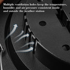3 In 1 Barometer Thermometer Hygrometer Indoor Outdoor Weather Station Atmospheric Pressure Temperature Gauge Wall Decor 20cm