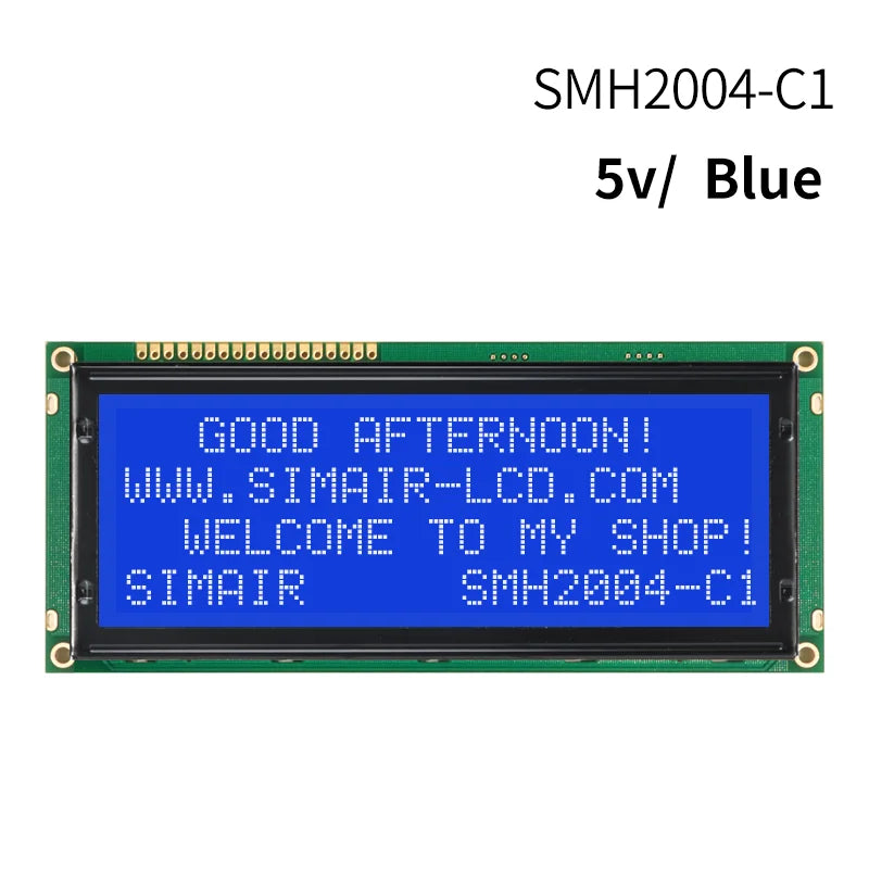 New STN COB 5/3.3V  HD7780 20*4 Dots Screen 2004 Big Character LCD Display 20x4 Blue