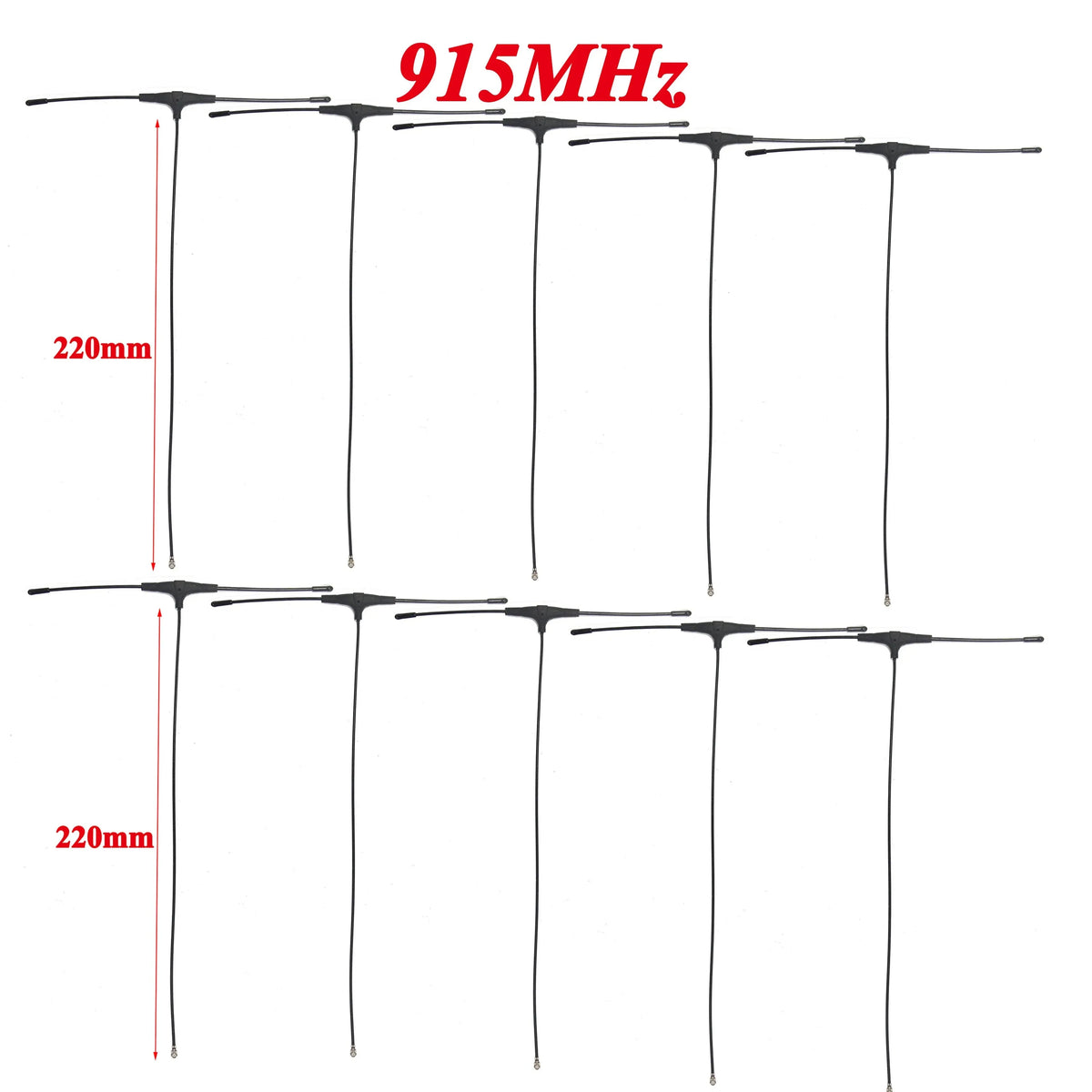 915MHz 2.4G T-type ELRS Antenna 78/120/220mm  IPEX 1 IPEX1 for FPV Drone TBS CROSSFIRE FRSKY R9mm R9MX ELRS Nano EP1 RX Receiver