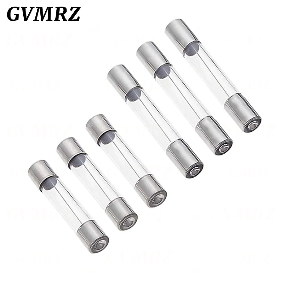 10pcs/lot 5*20mm 6*30mm Fast Blow Glass Tube Fuses 5x20 6x30 mm 250V 0.5 1 2 3 4 5 6 8 10 15 20 25 30 A AMP Fuse